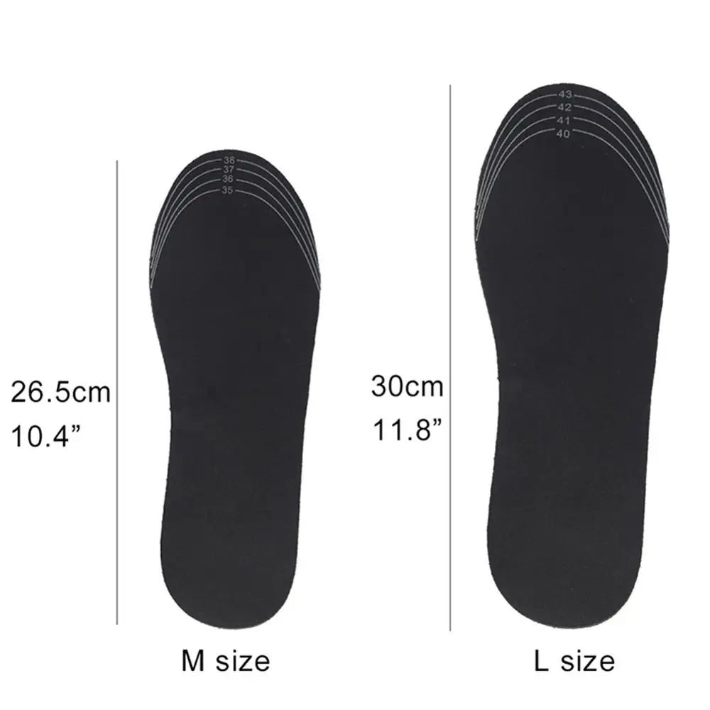 USB Heated Shoe Insoles Feet Warm Sock Pad Mat Electrically Heating Insoles Washable Warm Thermal Insoles Unisex WJ014 Insoles - Image 3